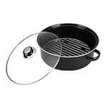 Cabilock 1 Set Roasted Sweet Potato Pan Steak Roasting Pans Chicken Roasting Pan Turkey Pan Roaster Trays Japanese Grill Versatile Baked Pot 26c Cast Iron Roast Chicken Japanese-Style