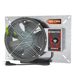 Abestorm 720CFM High Air Flow Crawlspace Ventilation Fan, IP55 Rated 10" Vent Fan with Humidistat & Freeze Protection Thermostat for Crawl Space, Basement, Garage, Attic with Isolation Mesh