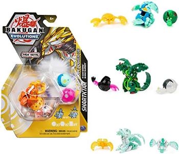 BAKUGAN Evolutions' Power Up Confezione da 3 con 1 Platinum Series (Nucleo in Metallo) e 2 Nanogan (Mini Maggiore Potenza B), Diverse Varianti, Multicolore, 6.5 x 2.5 x 9 Inches, 778988430774