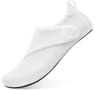 BARERUN Aqua Sports Shoes Body Glove Water Shoes for Outdoor Beach Swim Surf Yoga White US 6.5-7.5 Women/5-6 Men