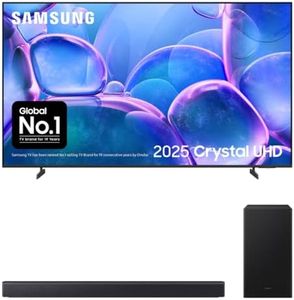 Bundle of Samsung Crystal UHD 75" U7000F 4K Smart TV + Samsung B46CF 2.1ch B-series Soundbar with Subwoofer (2025)