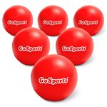 GoSports Soft Skin Foam Playground Dodgeballs - 6 Pack Set for Kids - Includes Mesh Carry Bag