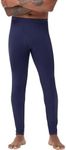 WiWi Men's Long Johns Thermal Underwear Bottoms Base Layer Leggings Viscose from Bamboo Baselayer Pants S-XXL,Navy,Large