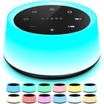 ColorsNoise Sound Machine and White Noise Machine with 30 Soothing Sounds with 12 Colors Baby Night Light with Memory Function…