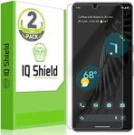 IQShield Screen Protector Compatible with Google Pixel 7a (2-Pack) Anti-Bubble Clear TPU Film