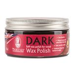 Tableau Dark Brown Wax Polish, Furniture Polish with Canauba and Beeswax For all Types of Wood. 100ml