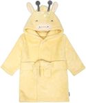 Gerber Baby Hooded Animal Character Bathrobe, Yellow Giraffe, 0-9 Months