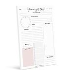 Bliss Collections Daily Planner with 50 Undated 176 x 250 Tear-Off Sheets - You've Got This Calendar, Organiser, Scheduler, Productivity Tracker for Organising Goals, Tasks, Ideas, Notes, To Do Lists