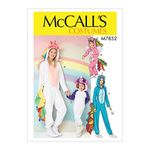 McCall's Women's and Girl's Onesie Unicorn Costume, Sizes S-XL Sewing Pattern