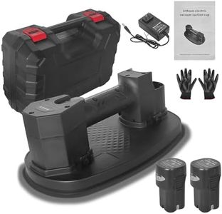 KVNTOOLS Electric Vacuum Suction Cup Elevator, with a Maximum Load Capacity of 792 pounds, Including 2 Batteries and Seals, Automatic air Replenishment (2 Batteries Suitable for Rough Surfaces)