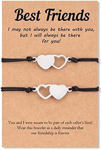 Tarsus Bff Bracelets for 2 Matching Long Distance Friendship Bracelet Gifts for Bestfriend Women Men