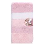 Awenroy Furry Wallet Case for Samsung Galaxy A12 Fluffy Handmade Hair Soft and Comfortable Plush Vogue Stylish and Bling Crystal Design Premium Leather Flip Wallet Case - Multicolor