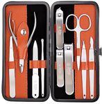 Beauté Secrets Premium Manicure Pedicure Kit – 10-Piece Nail Cutter Set with Nail Clippers, Cuticle Trimmer, Nail Filer, Tweezers, Beauty Scissors & Grooming Tools, Perfect Manicure Kit for Women & Men