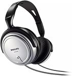 Philips SHP2500/10 Over Ear TV Headphones 3.5mm w/in-Line Volume Control Silver