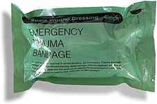 Emergency Trauma Bandage Vacuum Sterile Compression Bandages for First Aid Emergency Battle Wound Dressing Self-Rescue (4 Inch -1 Pack)