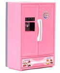 Ratna's Plastic Toy Refrigerator Role Play Household Kitchen Appliance Miniature Toy for Kids, Pink