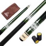 CUESOUL 58 Inch Pool Cue with 13mm Cue Tips with Cleaning Towel & Joint Protector (CSPC035)