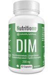 DIM Supplement for Women and Men by Nutritionn - Promotes Estrogen Balance and Metabolism - 200 mg Capsules of Natural Diindolylmethane (DIM) - 62 Servings