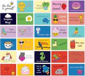 Fun A6 Affirmation Postcard Pack for Children, Teens & Students - Kids Motivational Pack - Motivational Postcard Gifts for Pupils, Teachers, Parents, Kids, 148mm x 105mm Blank Inspirational Post Cards