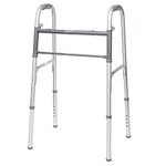 Samson Orthotics SAMSON FOLDABLE WALKER INVALIDS (HD) - 4Pods/ Legs, Portable & Light Weight,Sturdy Support, Adults, Seniors & Patients Disability, Fractures & Injuries (Universal), White