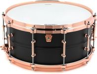 Ludwig LB427TDC Black Beauty 6.5x14 Hot Rod Black Beauty, Copper Trim, Tube Lugs Snare Drum