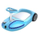 Hover-Pro Kids Electric Go Kart Wiggle Ride On Car with Bluetooth Speaker Disco LED Lights 100W Strong Motor for Indoor and Outdoor Sports 3 Adjustable Speeds Portable Scooter For Kids Ages 4-7