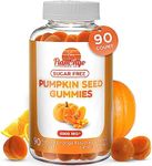 Pumpkin Seed Oil Gummies (4000mg) Sugar-Free Naturally Flavored- Pumpkin Seed Oil for Hair Growth, Bladder, Urinary Tract Support, Young Skin Supplement - Vegan, Halal Pumpkin Seed Extract- 90 Count