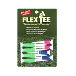 TourGear/Hireko FlexTee Flexible Golf Tees (8 Pack), Florescent Green/Blue/Pink (Product Packaging May Vary)