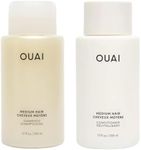 OUAI Medium Hair Shampoo and Conditioner Set - Sulfate-Free Shampoo and Conditioner for Women & Men - Made with Keratin, Shea Butter & Avocado Oil - Free of Parabens & Phthalates (10 Fl Oz)