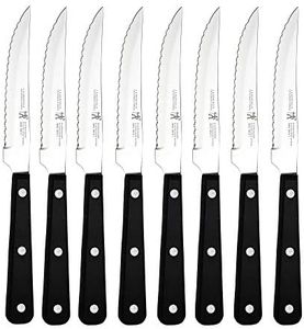 HENCKELS Razor-Sharp Steak Knife Set of 8, German Engineered Informed by 100+ Years of Mastery,Black