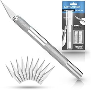 Klangfeiler® Scalpel avec 10 lames - modelisme precision cutter - couteau stylo scalpel de découpe
