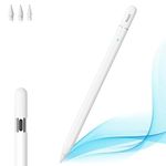 KINGONE Stylus Pen for iPad with Palm Rejection, Tilt Sensitive and Magnetic Design, Digital Pencil Compatible with 2018 and Later Model,Apple iPad Pro 11/12.9 Inch,iPad 6/7/8th Gen (P11)