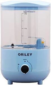 Oriley 2111A Ultrasonic Cool Mist Humidifier Manual Air Purifier for Home Office Adults and Baby Bedroom (1 Year Warranty) (2.3L, 18W, Transparent Blue)