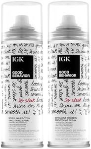 IGK GOOD BEHAVIOR Spirulina Protein Smoothing Spray | Keratin Like Treatment + Frizz Control + Heat Protectant | Vegan + Cruelty Free | 5.6 Oz (Pack of 2)