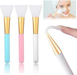 3 Pcs Silicone Face Mask Brush, Flexible Facial Mud Mask Beauty Tool, Mud Mask Applicator Brush for Applying Facial Mask, Eye Mask, Serum or DIY