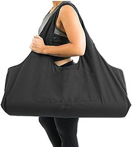 Extra Large Yoga Mat Bag Portable Carriers Bag with Big Open Pocket & Inner Zipper Pocket Women Men Large Capacity Tote Bag for Pilates Yoga Gym Sports Quality Canvas Yoga Bag Stores Mat/Accessories