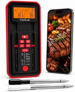 Meat Probe Thermometer Wireless with Standalone LED Display: 500FT Bluetooth, Dual Probe, No Phone or App Needed, Gift for Grillers, Smoker, BBQ Grill, Oven, Rotisserie, Air Fryer