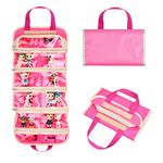 ECO-FUSED Fold Out Toy Organizer Storage Bag - Big Pockets - Great to Store and Display Accessories, Toy Figures, Cars.