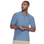 Skechers Men's Godri All Day Polo Shirt, Smoke Blue, Small