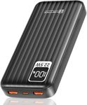 HEYMIX 20000mAh Power Bank, 22.5W Powerbank Portable Charger, USB-C Fast Charging Power Bank, 3-Port PD3.0/QC4.0 Battery Pack Compatible with iPhone 15/14/13, Samsung S23/S22/S21, Pixle, iPad, Switch