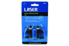 Laser 7254 Hose Clamp Set 2pc, Black