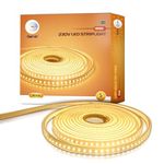 wipro Garnet 10 Metre Led Strip Light|120 LEDs/Mtr|Warm White|Ip65-Waterproof|Flexible Rope Light for Outdoor&Indoor Decoration for Diwali,Christmas|Strip for Balcony,False Ceiling|Pack of 1