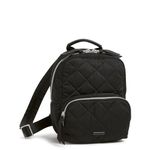 Vera Bradley Women's Performance Twill Mini Backpack, True Black, One Size