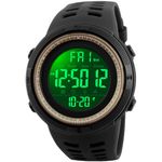 SKMEI Men's Digital Sports Watch 1251-MS, Black-Brown,