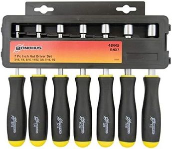 Bondhus 48445 Hollow Shaft Nut Driver, 7 Piece