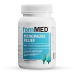 femMED Menopause Relief - Menopause Supplements for Women with Black Cohosh to Safely Help Relieve 12 Menopausal Symptoms: Hot Flashes, Night Sweats, Irritability, Mood Swings, Sleep Disturbances, Low Energy & More - Formulated by Canadian Doctors (60 Caps - 30 Day Supply)