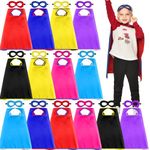 Super Hero Capes and Masks for Kids Bulk-Superhero Birthday Party Favor,14 Pack