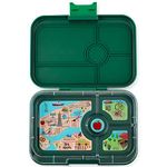 Yumbox TAPAS Larger Size - 4 compartment Leakproof Bento lunch box for Pre-teens, Teens & Adults (Greenwich Green) …