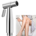 Handheld Bidet Sprayer for Toilet Portable Pet Shower Toilet Water Sprayer Seat Bidet Attachment Bathroom Stainless Steel Spray for Personal Hygiene (Bidet Sprayer Head, Silver)