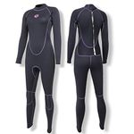 PAWHITS Womens Wetsuit 3mm Thermal Long Sleeve Neoprene Wetsuits Full Length for Diving Surfing Snorkeling